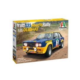 Italeri 3667 1:24 FIAT 131 Abarth Rally OLIO FIAT Model Building Kit, Stand Model Building, Crafts, Hobby, Gluing, Plastic Kit, Detailed