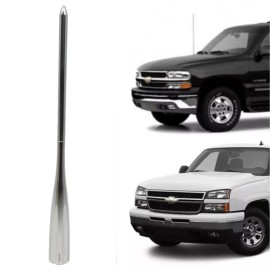 VMS Silver Spike Antenna 9 inch for Chevy Silverado and GMC Sierra up to 2006