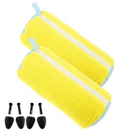 2Pcs Shoe Washing Bags Shoes Laundry Bag for Washing Machine Reusable Portable with Zipper Shoes Bag with Hook for All Types of Shoes 39x19cm