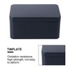 Zerodeko Rectangular tinplate box, mini portable tea storage container, metal