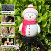 ZHAOFUBAO Solar Snowman Lights Decorations 2Pcs Outdoor Snowman Stanta Ornament