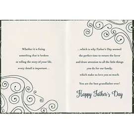 Designer Greetings Flower Pot with Green and Yellow Flowers Father's Day Card for Grandfather