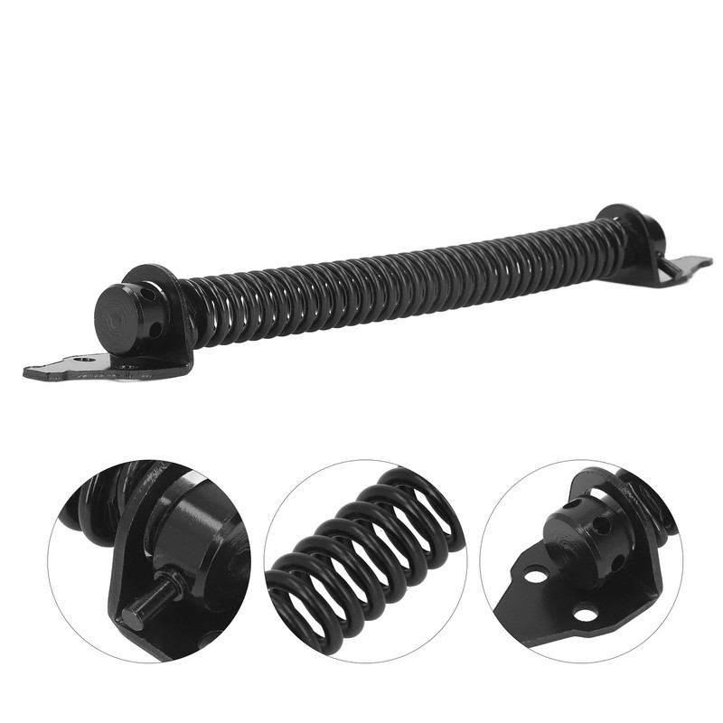 Self Closing Gate Door Spring Carbon Steel Electrophoresis Black Finish