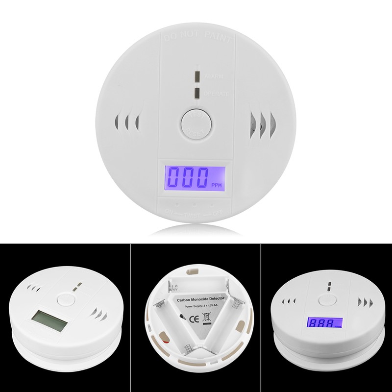 LCD CO Carbon Monoxide Detector Poisoning Warning Sensor Alarm
