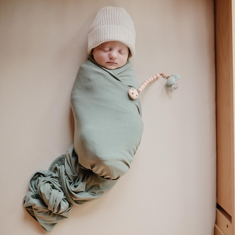 mushie Stretchy & Soft Mini Crib Sheet | Fitted 24"