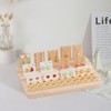 Taasmoog 6 Slots Wood Earring Display Stands, Business Card Holder