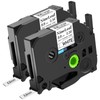 NineLeaf 2 Pack Compatible for Ptouch HSe-221 HSe221 HS-221 HS221