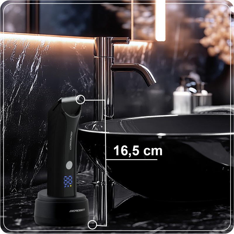 Berdsen Men's Electric Beard Trimmer with 4 Comb Attachments 3-12