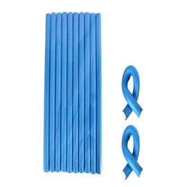 MEYIART 10 Pcs 9.45'' Blue Flexible Curling Rods Twist Foam Hair Rollers Soft Foam No Heat Hair Rods Rollers Curler for Women with Long and Short Hair (Blue, 0.31 x 9.45in)