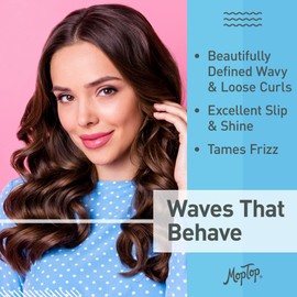 MopTop Wavy Hair Products Set, Treatment Routine For Wavy Hair, Detox Shampoo, Gentle Shampoo, Daily Conditioner, Curly Hair Gel, Moisturizing Lightweight Hold Haircare Bundle