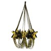 Beistle Party Supplies 54753-BKGD Star Chandelier, 35" (Black/Gold)