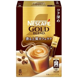 Nestle Japan Nescafe Gold Blend Deep Deep Stick Coffee, 8 Bottles x 6 Packs