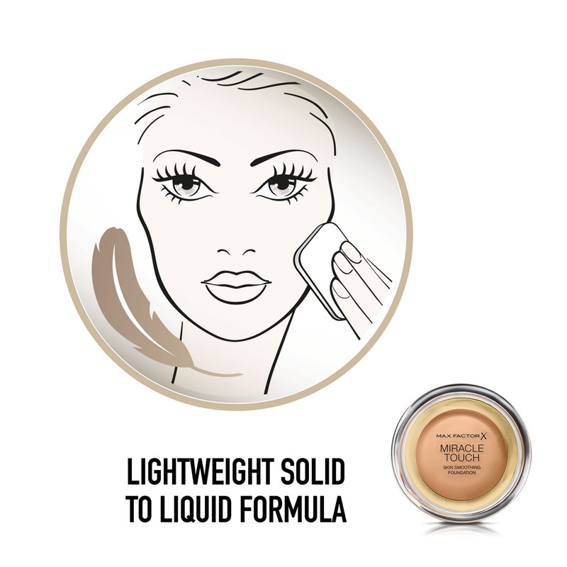 Max Factor Miracle Touch Foundation, New and Improved Formula, SPF