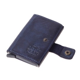 Bear Design Antic Unisex Wallet Blue 15.5 x 9 x 4 cm Credit Card Holder Wallet, blue