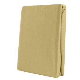 Leonado Vicenti Classic Fitted Sheet, 100% Jersey Cotton, in Many Colours and Sizes, Dimensions: 180 x 200 cm - 200 x 200 cm, Colour: Beige