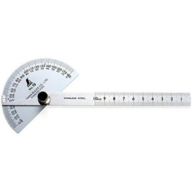 Shinwa 62480 No.19 Protractor with Halfround Base by tyzacktools