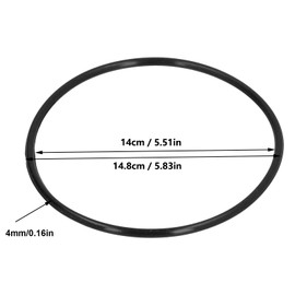 Jeffergarden 3Pcs O Ring, 148x140x4mm Nitrile Rubber Black Sealing Rings Rainfresh Water Filter Gasket Replacements Seal Rings Gaskets for Drinking Water Purification Swimming Pools