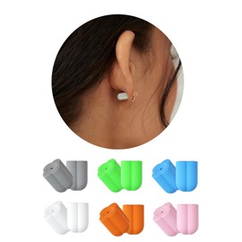 Professional Anti-Puncture Silicone Earring Backings Sports Stud Backing Food Grade Anti Allergy Soft earplug Safety Backing Clover 12psc Backing Clutch earplug Replacement for All pin Stud Earrings