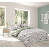 Grey Fluffy Sheep Single Duvet Cover Set Reversible PolyCotton Bedding