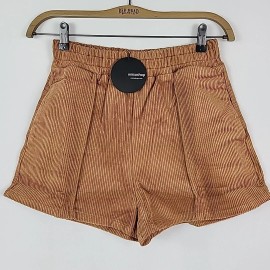 mittoshop NEW Mittoshop Women's Corduroy Wait With You Shorts Camel Rust High Rise Sz L