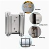 CENPEK 2PCS 3 Inch Stainless Steel Two-Way Hinge Double Opening