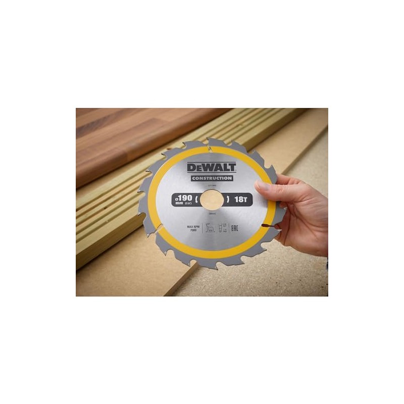 Dewalt Circular Saw Blade – Pack of 1, Silver, Yellow,