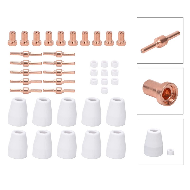 PLASMA Cutter Consumables Shield Cup Electrodes Ring Tips for CT312