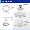Usdrwam 10 Set Twist Lock Fasteners with Turn Button Fasteners