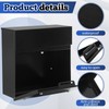 Yaocom Wall Mounted Modern Locking Mailbox 14.25" x 14" x