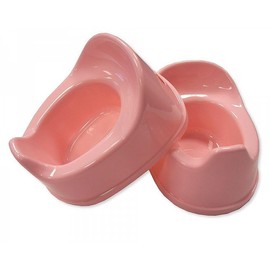 Snuggle BPA-Free Plastic Children's Potty | Splash Guard | Lightweight and Portable | Non-Slip Base - Pink