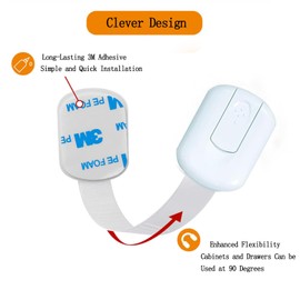 10 Pack Baby Proof Cabinet Locks, Child Safety Drawer Locks,Adjustable for Drawer Cupboard Refrigerator and Wardrobe Locks.