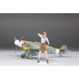 Fine Mold HC8 1/35 Historical Otome Series Rosa w/Bf109 F-4 Trop (1/72 Scale) Plastic Model