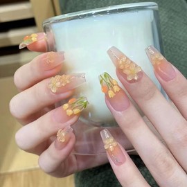 120 Pcs Half Matte Almond Fake Nail Tips,Shape Soft Gel Nail Tips Clear Full Cover Medium False Nails 10 Sizes Acrylic Almond Nails Kit For Nail Extension Art, Home DIY Nail Salon