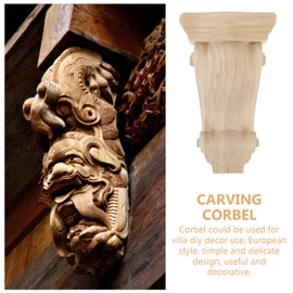 Veemoon European Style Corbel Brackets for Shelves - Carved Wood Appliques and Panels