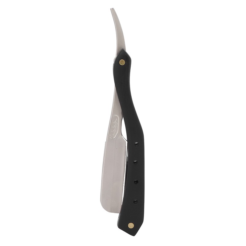 Men's Straight Edge Razor Zinc Alloy Wooden Handle Razor for