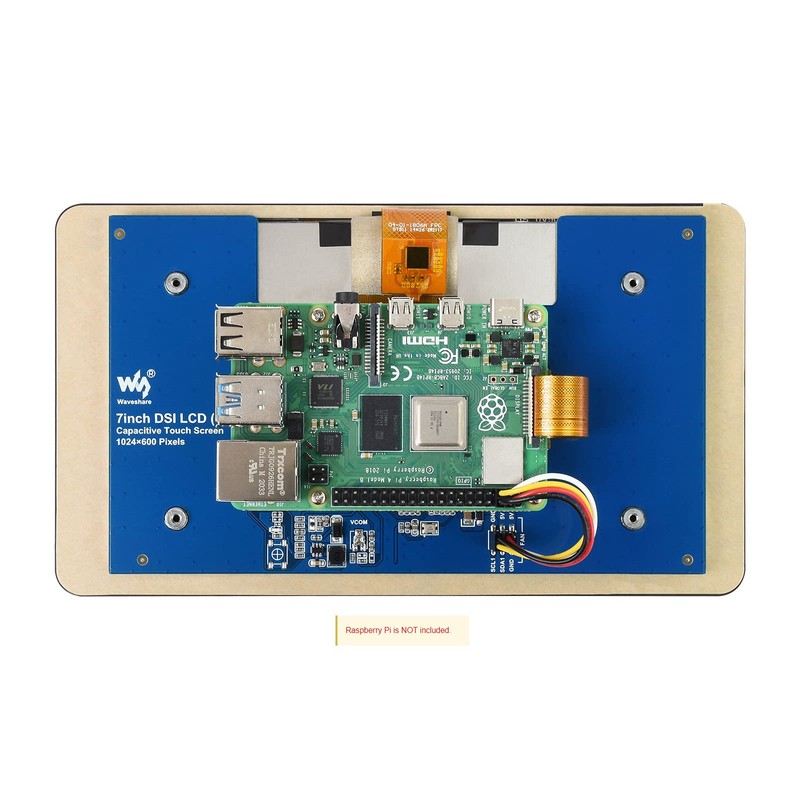 Waveshare 7 Inch Screen Capacitive Touch IPS Display Compatible with