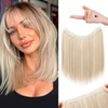 REECHO Invisible Wire Hair Extensions with Thinner Softer Lace Weft