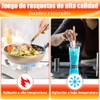 Utensilios de Cocina de Silicona, 12 Piezas Juego de Cucharas