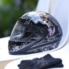 SLMOTO DOT Motorcycle Full Face Adult Helemt Pink Black Butterfly