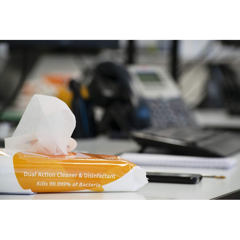 Uniwipe Clinical Midi-Wipes Antibacterial Sanitising kills 99.999% of germs (100
