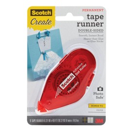 Scotch Tape Runner, Red Dispenser .31 in x 16.3 yd (055-CFT)