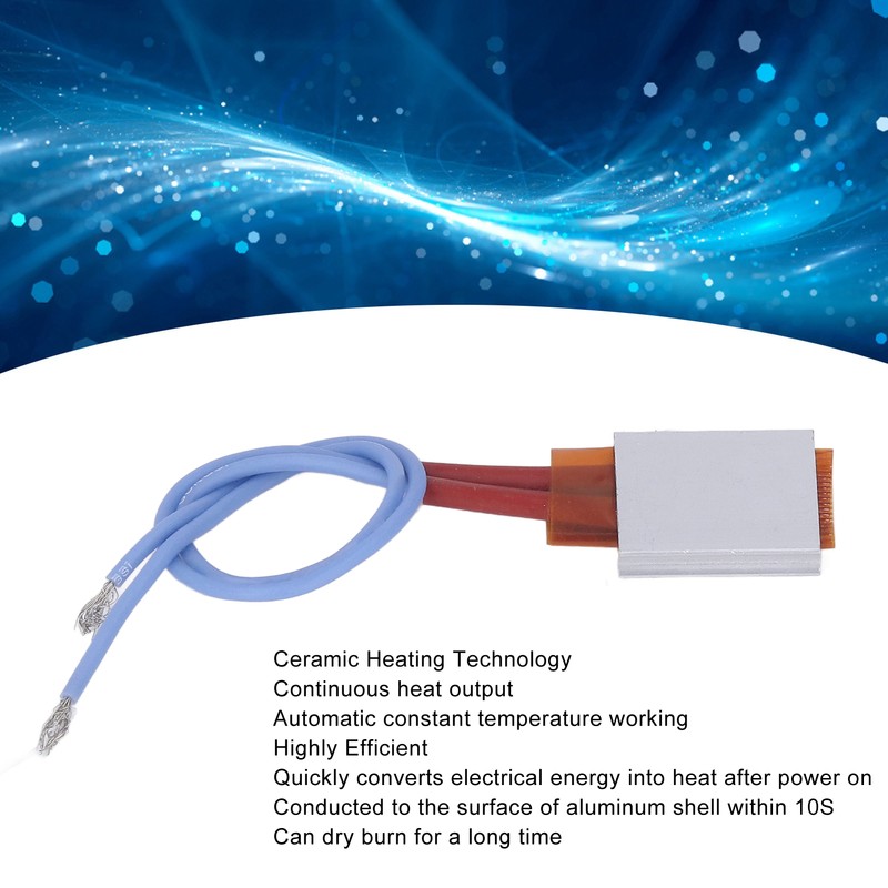 5pcs PTC Heating Element Automatic Constant Temp 110℃ Aluminum Shell