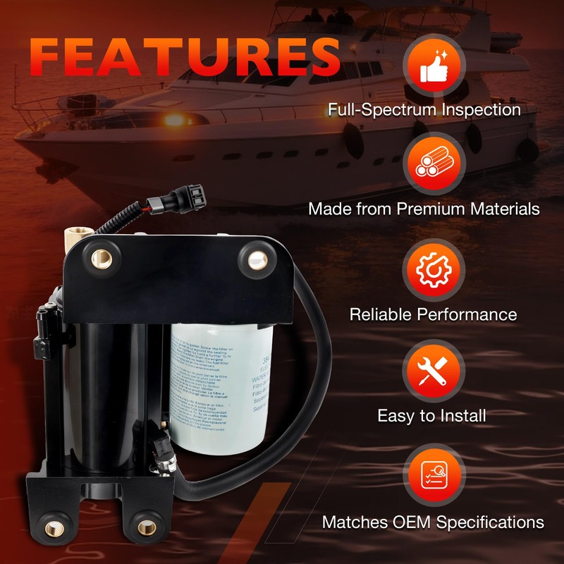 Electric Fuel Pump Assembly Compatible with Volvo Penta
