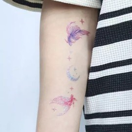 글리터 타투 스티커 학교 축제 클럽 페스티벌 10종 Sqr3+3prt Glitter Tattoo Stickers School Festival Club Festival 10 Types Sqr3+3prt [GT1]