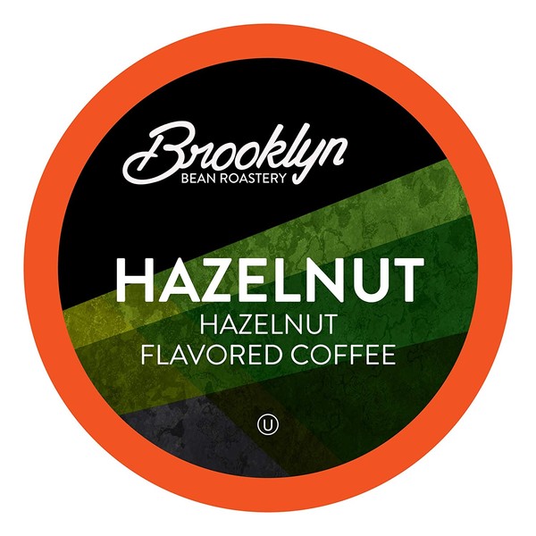 Brooklyn Beans Hazelnut Gourmet Coffee Pods, Compatible with 2.0 Keurig K Cup Brewers, 40 Count