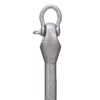 Attwood 11966-1 Grapnel Folding Anchor, Malleable Iron, Galvanized, Folds for