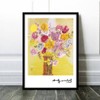 Andy Warhol Yellow Flowers Framed Poster aoipro (Black Frame)