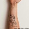 'Thoughtful Man' Temporary Tattoo - Water Resistant, Skin-Safe, Non-Toxic Transfer