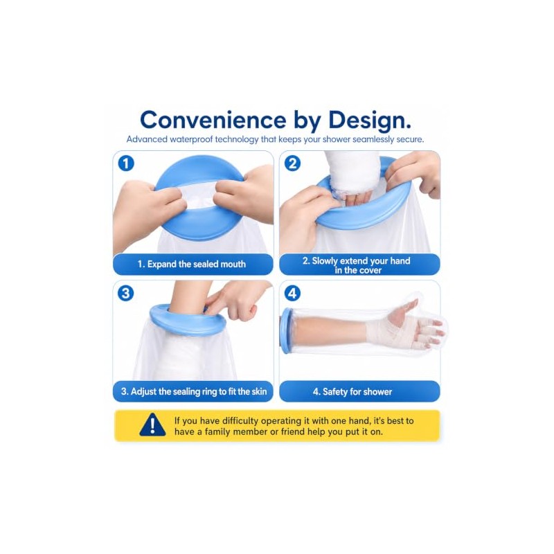 Waterproof Arm Cast Cover for Shower Adult