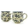 Bunzlauer Original Ceramic Mugs, Spherical Shape 280 Ml, Set of